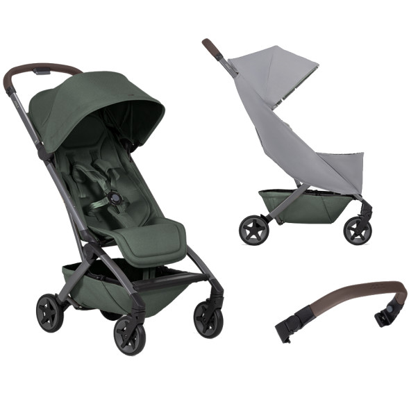  Poussette Joolz Aer2 "Forest Green" + Arceau de maintien + Habillage Pluie