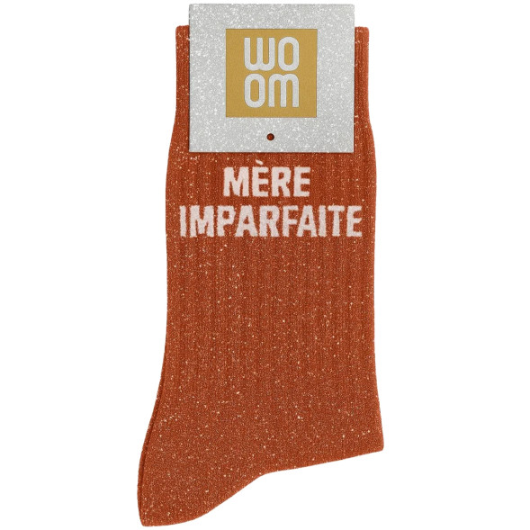Chaussettes à Paillettes femme "Mère imparfaite" Roobios (Taille 36-40)