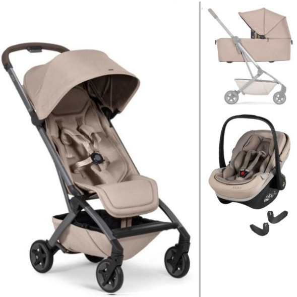  Poussette Joolz Aer2 "Sandy Taupe" + Nacelle + Maxi-Cosi Pebble Slide Pro x Joolz