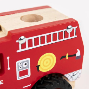 Camion de Pompier en bois (18 mois et +) Edmont Toys