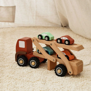 Camion porte-voitures en bois (3-6 ans)