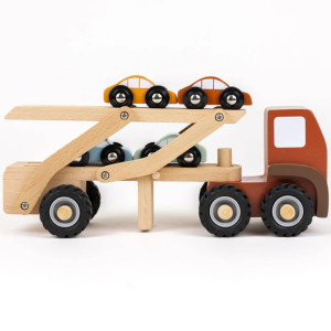 Camion porte-voitures en bois (3-6 ans)