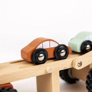 Camion porte-voitures en bois (3-6 ans)