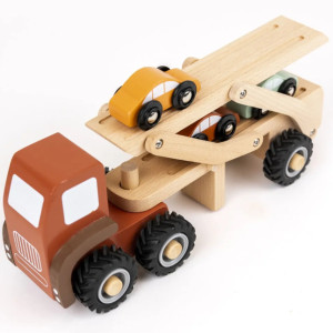 Camion porte-voitures en bois (3-6 ans)