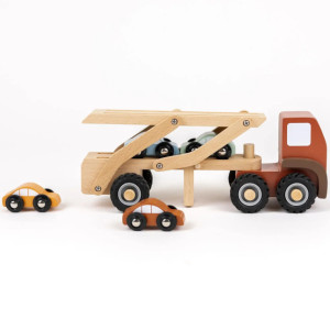 Camion porte-voitures en bois (3-6 ans)