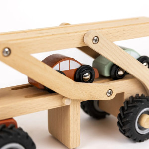 Camion porte-voitures en bois (3-6 ans)
