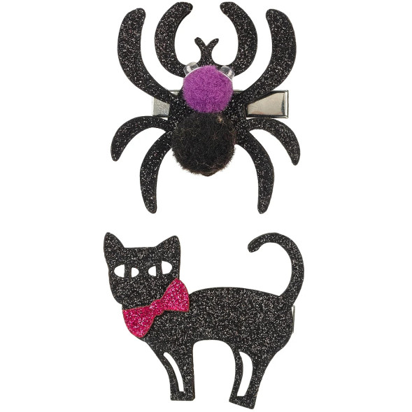 Barettes à cheveux enfant "Sybil Chat-Araignée"