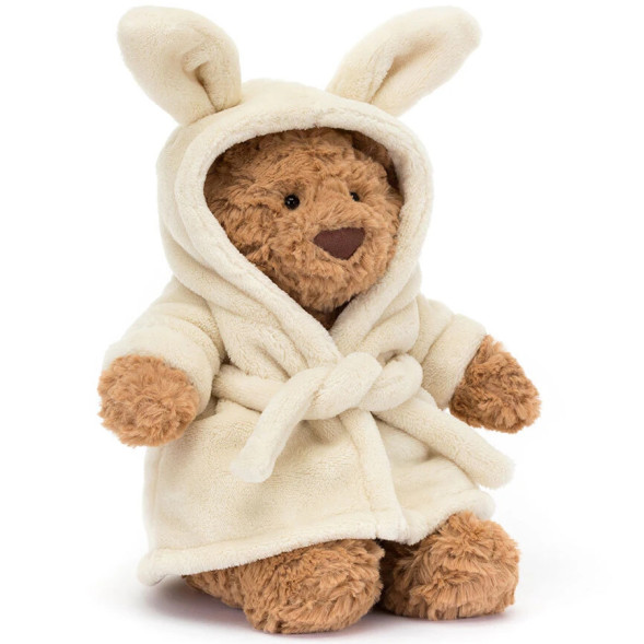 Peluche Ours Bartholomew "Bathrobe" (26 cm)