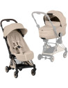 Pack Duo Poussette COYA Style Champagne "Cozy Beige" + Nacelle Pliable