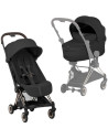 Pack Duo Poussette COYA Style Champagne "Sepia Black" + Nacelle Pliable