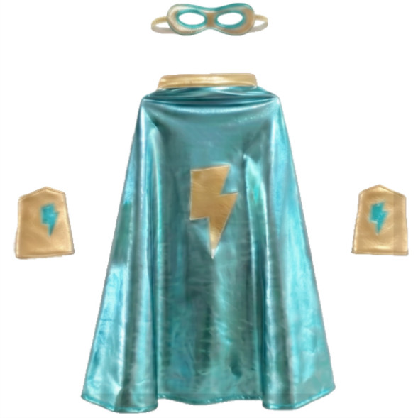 Déguisement enfant "Super-Héros Bleu & Or" (4-10 ans)