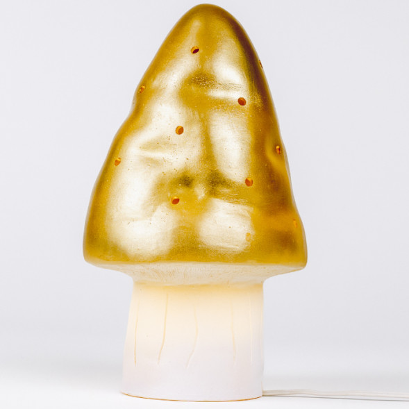 Lampe Champignon "Doré" (28 cm)