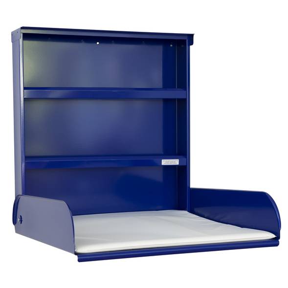Table à langer rabattable en métal Fifi "Bleu" Bybo Design