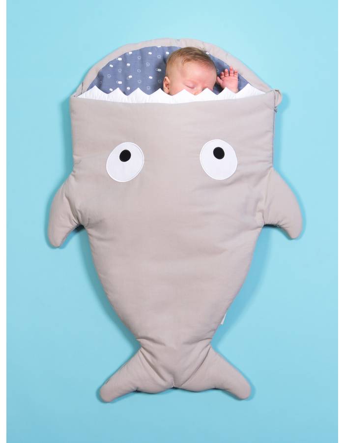 Sac de couchage bébé Hiver Requin Gris / Bleu Nuages - Baby Bites