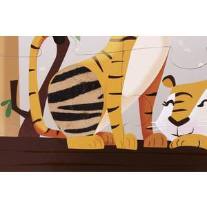 Puzzle enfant géant tactile "Une journée au Zoo" janod -