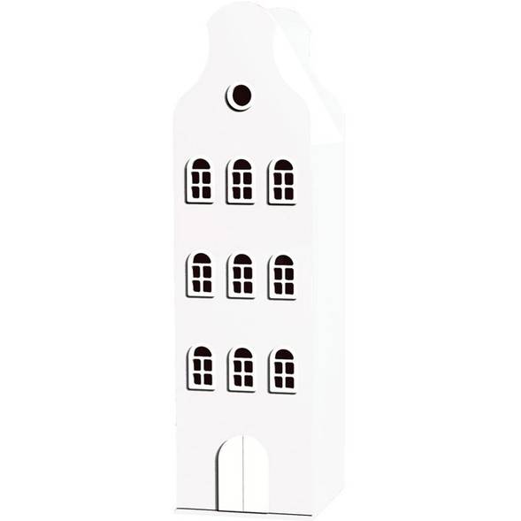 Armoire Amsterdam Kast Van Een Huis avec toit cloche "Blanc" (216x40)