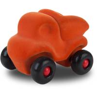 Jouet en caoutchouc naturel Camion Décharge "Orange" (11 cm)