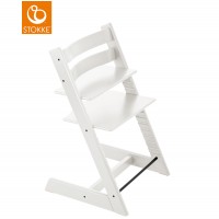 Chaise haute évolutive Tripp Trapp en bois de hêtre "Blanc"