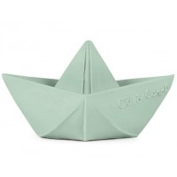Jouet de bain écologique Bateau Origami en hevea "Menthe" Oli & Carol