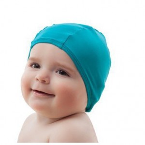 Bonnet de bain bébé et enfant (3 mois/5 ans) "Turquoise" hamac