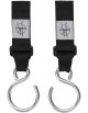 Crochets Attache Poussette pour sac à langer en métal "'Noir" (x2)