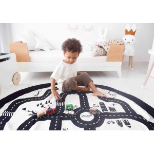 Sac rangement jouets /Tapis de jeu enfant "Circuit" Play and go