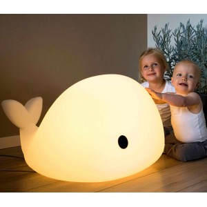 Veilleuse bébé lumineuse géante LED Baleine Moby Flow