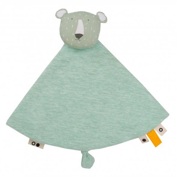 Doudou en coton bio "Mr Polar Bear" Ours Polaire Trixie Baby