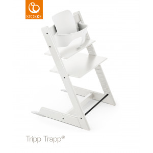 Chaise haute  enfant évolutif tripp trapp en bois Blanc Stokke