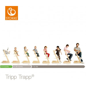 Chaise haute  enfant évolutif tripp trapp en bois Noir Stokke