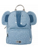 Cartable / Sac à dos enfant (31 cm) en coton hydrofuge "Mrs Elephant"