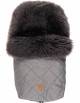 Chancelière en peau d'agneau Nelly Early Grey "Anthracite Chiné"  (6-36 mois)