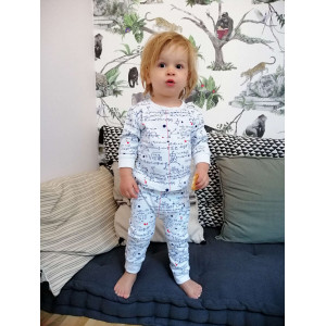 Pyjama enfant 2 pièces en coton bio "Math Sup" Changemacouche