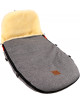 Chancelière pour Bugaboo en peau d'agneau Classic Style "Anthracite Chiné"  (6-36 mois)