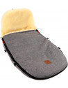 Chancelière pour Bugaboo en peau d'agneau Classic Style "Anthracite Chiné"  (6-36 mois)