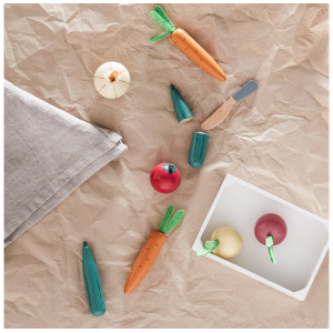Jouet d'imitation cagette de légumes en bois Kids Concept