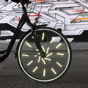Réflecteurs lumineux pour roues de vélo "Multicouleur" Rainette