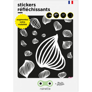 Stickers réflechissants pour vélo et casque "Meduse" Rainette