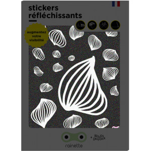 Stickers réflechissants pour vélo et casque "Meduse" Rainette