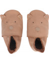 Chaussons bébé en cuir Soft Sole "Caramel Woof"