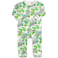 Pyjama bébé avec pieds en coton biologique "Tigre"