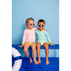 Lunettes solaires bébé 1-2 ans Ours'on "Rose Pêche" Ki et LA