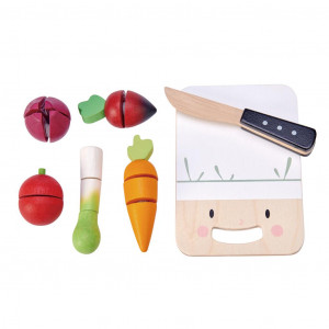 Jouet en bois Planche à découper "Mini Chef" Tender Leaf Toys
