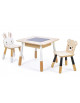 Table et chaises en bois "Forêt" (3-6 ans)