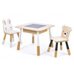 Table et chaises enfant en bois "Forêt" Tender Leaf Toys