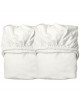 Draps housse pour Lit bébé évolutif Classic, Linea et Luna en coton bio "Blanc" (x2) 