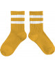 Chaussettes courtes enfant en coton à rayures Sport Nico "Curcuma"