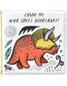 Livre de bain magique à colorier Colour Me "Dinosaures" Wee Gallery