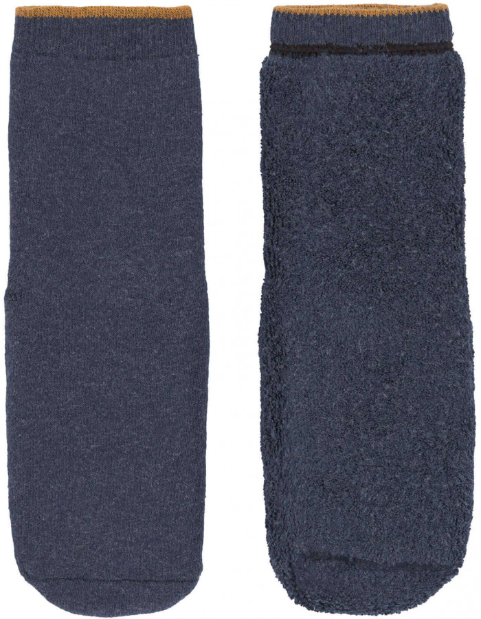 Chaussettes enfant anti-dérapantes coton bio (27-30) Bleu - Lässig