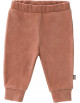 Pantalon bébé en coton bio Velours "Rose Pâle"